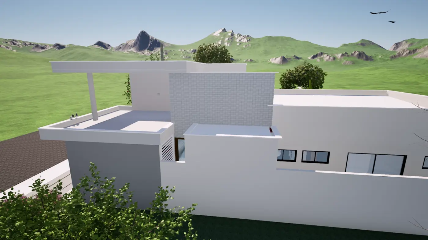 Imagem de projeto arquitetônico apresentada em vídeo da Rex Engenharia