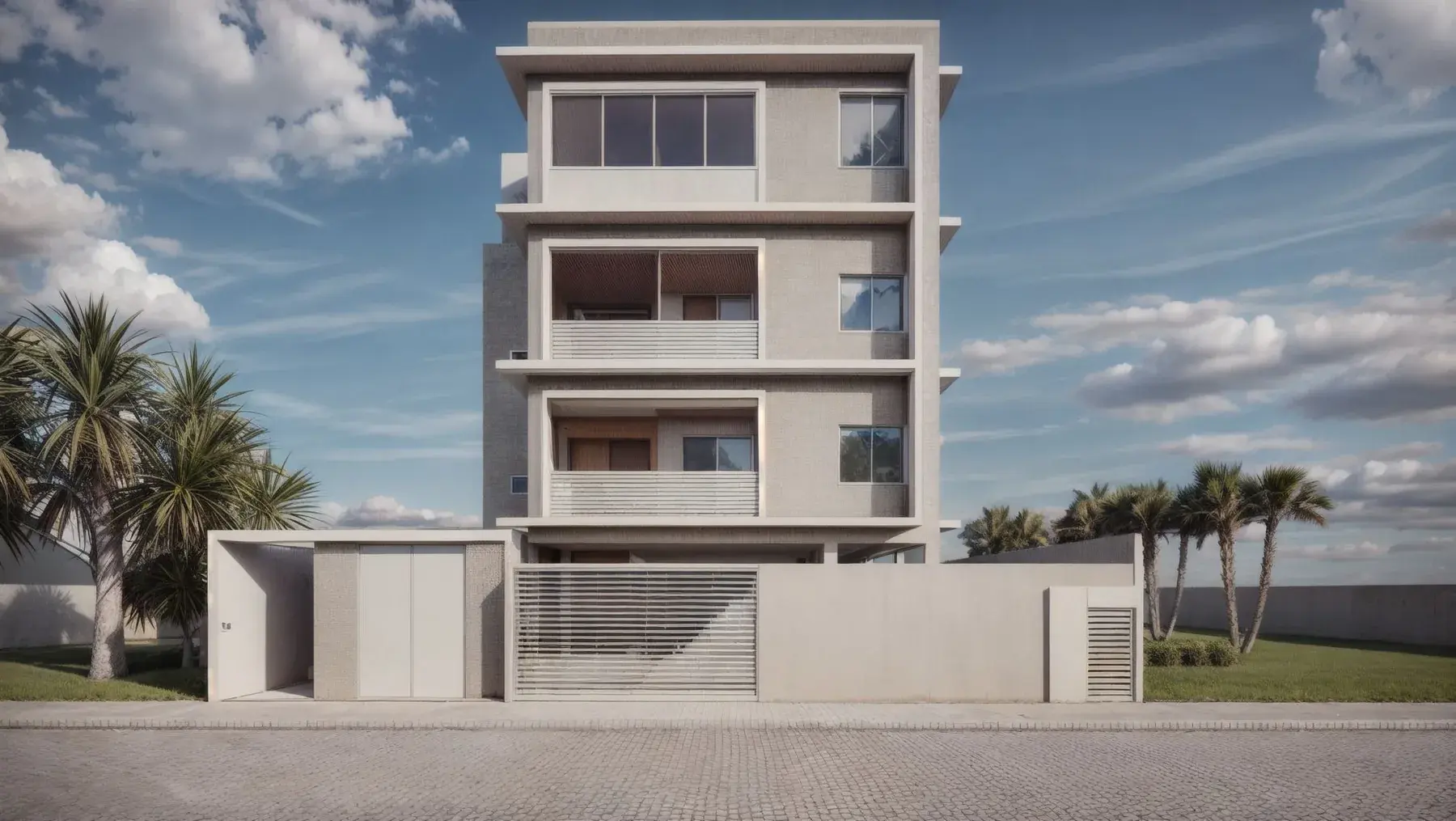 Projeto residencial multifamiliar do portfólio Rex Engenharia